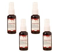 Sangre Falsa 120ml Sangre Halloween Botella de Spray Sangre Adecuado para Fiestas de Halloween, Representaciones Teatrales, Producción de Películas, Etc (50ML*4)
