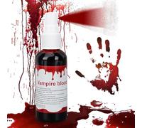 Sangre Falsa, Fake Blood Spray, Sangre Líquida，Pinturas de Corpo Pinturas Faciais Para Efeitos Especiais, Vampiro,Maquilhagem Sfx Sangue Falso Para Halloween ou Festas de Disfarces. ( 60ml)