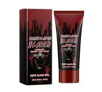 Sangre Falsa - Falso Lavables De Sangre | Bloods Goteadores | 1.76 Oz De Pintura Corporal Realista | Pagas De Gel Rojo Coaguladas De Halloween Para Sangrado De Nariz, Escena, Traje, Cosplay Maquillag