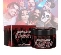 Sangre Falsa Halloween,Sangre Falsa Roja Oscura,Sangre Artificial para Maquillaje Halloween Profesional,Pintura Corporal Facial Sangre Falsa,Sangre Falsa Líquida, Realista, Lavable, Segura