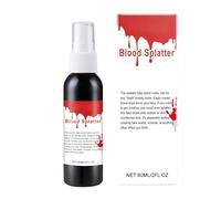 Sangre falsa lavable,Spray de sangre falsa | Sangre falsa de Halloween lavable realista de 60 ml - Accesorios de fiesta Maquillaje de Halloween Sangre de escenario para actuación en el escenario de Ha