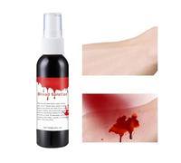 Sangre falsa lavable,Spray de sangre falsa,Sangre falsa realista lavable de 60 ml para ropa | Salpicaduras de sangre falsas, maquillaje de Halloween, accesorios de fiesta para disfraces de Halloween