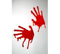 Sangre Falsa Mano Estampado Halloween Casa Disfraz Decoración Látex