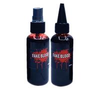 Sangre Falsa para Maquillaje - 2 Piezas 60ml Maquillaje Sanguíneo Realista para Cosplay - Accesorios para Cosplay Halloween Teatro Carnaval Mascarada Cortometraje Escape Room