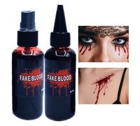 Sangre Falsa Para Maquillaje | 60ml Sangre Falsa para Heridas Cortes Lavable - Disfraces Halloween Para Fiestas Tematicas Terror Teatro Escape Room