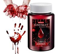 Sangre Falsa, Sangre Falsa Halloween, 250 ml Fake Blood, Sangre liquida, Sangres Falsa Lavable, sangres artificial, Profesional Realista Sangre Falsas, para disfraces de Halloween, cosplay, decoración