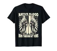 Sangre Nativa Corre Por Mis Venas Orgullo Camiseta