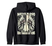 Sangre Nativa Corre Por Mis Venas Orgullo Sudadera con Capucha