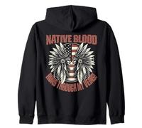 Sangre Nativa Corre Por Mis Venas Sudadera con Capucha