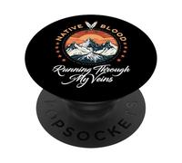 Sangre nativa Corriendo por mis Venas PopSockets PopGrip Adhesivo