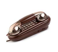 Sangyn Teléfono retro de pared con timbre de metal vintage, analógico, control de volumen, teléfono nostálgico, teléfono antiguo con una opción de botón ideal para el hogar, cocina, oficina, teléfono