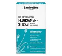 Sanhelios Semillas de psyllium indias | 15 prácticos palitos para remover en agua | con higo y achicoria | fibra dietética para la digestión y el equilibrio intestinal | heces blandas y actividad