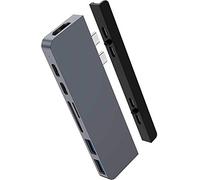 Sanho - Base HyperDrive Duo 7 en 2 para MacBook Pro/Air - Plata