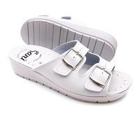 Sani' Fibbia, Sandalia Mujer, Color Blanco, 40 EU