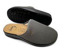 Sani' Pantofole Uomo Comode Traspiranti Ciabatte Antiscivolo Tomaia in Tessuto Leggere Ideali per il Lavoro e il Relax Domestico (Grigio, Sistema Taglie Calzature EU, Adulto, Uomo, Numero, Media, 45)