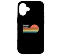 Sanibel Island Retro Sunset Carcasa para iPhone 16