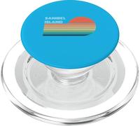 Sanibel Island Retro Sunset PopSockets PopGrip para MagSafe