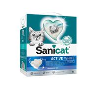 Sanicat - Arena para Gatos Aglomerante Sin perfume, Hecha de minerales naturales con control de olor garantizado, Absorbe la humedad y facilita la limpieza, 6L de capacidad