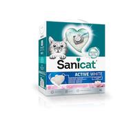 Sanicat Active White Lotus Flower arena aglomerante para gatos - 3 x 6 l - Pack Ahorro