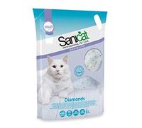 Sanicat - Arena de gel de sílice para gato, perfume Diamond, 5 litros