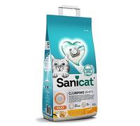 Arena Aglomerante Blanca Sanicat Clumping White Duo Aroma Vainilla y Mandarina para Gatos