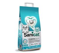 Sanicat Clumping White Arena Blanca Aglomerante Para Gatos Aroma Marsella 10 L