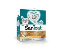 Sanicat Active Gold Arena Para Gatos Aroma Argán 6 L