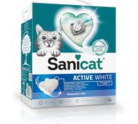 Sanicat - Arena para Gatos Aglomerante Sin Perfume, Hecha de minerales con Control de Olor garantizado, Absorbe la Humedad y facilita la Limpieza, 6L de Capacidad