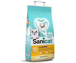 Sanicat PSANCLUN016L31 Clumping White Unscented 16L, 13,9 kg