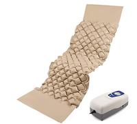 SANICO Colchón Antiescaras Kit - Inflable con compresor de Aire motorizado - Colchón Texturizado para el Cuidado de la Piel y para aliviar Las úlceras de decúbito - 135 kg de Capacidad