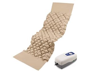 SANICO Colchón Antiescaras Kit - Inflable con compresor de Aire motorizado - Colchón Texturizado para el Cuidado de la Piel y para aliviar Las úlceras de decúbito - 135 kg de Capacidad