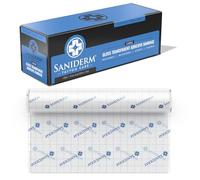 Saniderm - Cubierta transparente transparente adhesivo antibacteriano vendaje para el cuidado posterior, papel estéril (20 cm x 7,5 m)