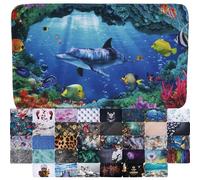 Sanilo Alfombra de baño I Gran selección de Alfombrillas para el baño I Alfombra Muy Suave y Antideslizante I Se Puede Lavar y Seca con rapidez (Delfin, 50 x 80 cm)