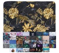 Sanilo Alfombra de baño I Gran selección de Alfombrillas para el baño I Alfombra Muy Suave y Antideslizante I Se Puede Lavar y Seca con rapidez (Golden Leaves, 50 x 80 cm)