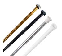 Sanilo Barra de cortina de ducha 90-160 cm y 120-220 cm, barra de ducha resistente para cortinas de ducha, sin agujeros (90-160 cm, Oro)