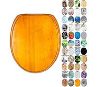 Sanilo Tapa de inodoro con cierre suave, gran selección de atractivos asientos para WC y duradera de madera (Wood)
