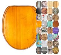 Sanilo Tapa de inodoro con cierre suave, gran selección de atractivos asientos para WC y duradera de madera (Wood)