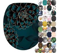 Sanilo Tapa de inodoro con cierre suave y liberación rápida, el asiento para WC se desmonta pulsando un botón, sencillo montaje desde arriba (Dalia)