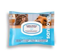 Sanilove Toallitas Húmedas Higiénicas Multiusos para perros