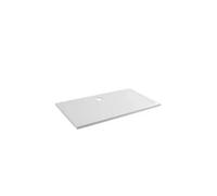 Sanindusa plato extraplano rectangular acrílico 160 cm blanco Open de Unisan - Sin válvula / 75 cm