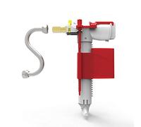 Sanit 25.001.00.S000 - Válvula universal 510 multiflujo con tubo Z, capacidad de llenado de 3,6 l/min, pieza de conexión de latón, gris