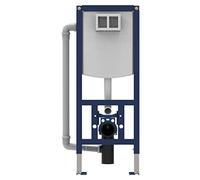 Sanit 90.741.00.0000 Ineo Plus - Inodoro con soporte de pared (sin placa de accionamiento, 2 cantidades de descarga), color gris