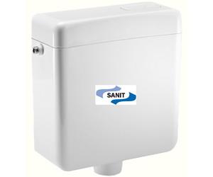 Sanit Cisterna ABU junior 6L Tiefhängend Con Válvula Blanco Botón Cajetín
