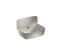 Sanit Fregadero de pared (plástico resistente a los golpes, granito, capacidad 13,5 L, rebosadero, accesorios) 60.001.B6.0099