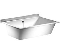 SANIT Lavabo con rebosadero (blanco, fregadero de plástico, capacidad 35 L, ancho superior 540 mm/parte inferior 400 mm) 60.003.01..0099