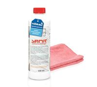 Sanit - Limpiador de cisterna (500 ml, disuelve la cal y los depósitos de suciedad de forma fiable, incluye paño de microfibra de kör4u®, fabricado en Alemania)