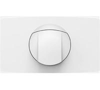 SANIT Placa de accionamiento para cisternas empotradas CC-120-L-FO-2V-L) 16.021.01.0000, color blanco