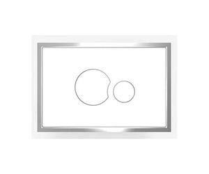 Sanit SK706 - Placa de actuador empotrada, color blanco alpino