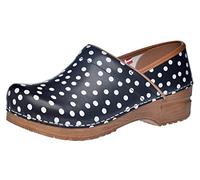 Sanita Professional Festa | Zuecos Cerrados | Producto Artesanal Original para Mujer | Plantilla de Forma anatómica con Espuma Blanda | Negro | 40 EU