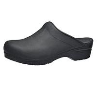 Sanita Sonja Texured Oil | Zuecos Abiertos | Producto Artesanal Original para Mujer | Plantilla de Forma anatómica con Espuma Blanda | Negro | 41 EU